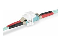 StarTech.com LC to LC Coupler, LC Fiber Coupler, LC/UPC Keystone Jack, Fiber Optic LC Keystone Coupler for Patch Panel - LC to LC Duplex (DMFKSLCLCCOUPLER) - Kopplingsdon för nätverk - LC enkelläge/LC multiläge (hona) till LC enkelläge/LC multiläge (hona) - fiberoptisk - duplex - 9 / 50 / 62.5 /125 mikron - OM1/OM2/OM3/OM4/OM5/OS1/OS2 - passiv, trapetsjack - vit DMFKSLCLCCOUPLER