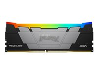 Kingston FURY Renegade RGB - DDR4 - sats - 64 GB: 2 x 32 GB - DIMM 288-pin - 3200 MT/s / PC4-25600 - CL16 - 1.35 V - ej buffrad - icke ECC - svart KF432C16RB2AK2/64