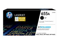 HP 655A - Svart - original - LaserJet - tonerkassett (CF450A) - för Color LaserJet Managed Flow MFP M681; LaserJet Enterprise Flow MFP M681, MFP M682 CF450A