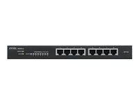 Zyxel GS1915 Series GS1915-8EP - Switch - NebulaFLEX-kompatibel - smart - 8 x 10/100/1000 (PoE+) - skrivbordsmodell, väggmonterbar - PoE+ (60 W) GS1915-8EP-EU0101F