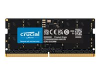 Crucial - DDR5 - modul - 16 GB - SO DIMM 262-pin - 4800 MHz / PC5-38400 - CL40 - 1.1 V - ej buffrad - icke ECC CT16G48C40S5