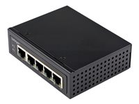 StarTech.com Industrial 5 Port Gigabit PoE Switch, 30W, Power Over Ethernet Switch, Hardened GbE PoE+ Unmanaged Switch, Rugged High Power Gigabit Network Switch IP-30 Housing/-40 C to 75 C - Gigabit Ethernet PoE (IESC1G50UP) - Switch - ohanterad - 4 x 10/100/1000 (PoE+) + 1 x 10/100/1000 - DIN-skenmonterbar, väggmonterbar - PoE+ (120 W) - likström IESC1G50UP