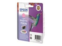 Epson T0806 - 7.4 ml - ljus magenta - original - blister - bläckpatron - för Stylus Photo P50, PX650, PX660, PX700, PX710, PX720, PX730, PX800, PX810, PX820, PX830 C13T08064011