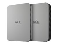 LaCie Mobile Drive STLP5000400 - Hårddisk - 5 TB - extern (portabel) - USB 3.2 Gen 1 (USB-C kontakt) - moon silver STLP5000400