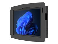 Compulocks Surface Go (1-4 Gen) Space Enclosure Wall Mount - Hölje - för surfplatta - låsbar - höggradig aluminium - svart - skärmstorlek: 10" - monteringsgränssnitt: 100 x 100 mm - väggmonterbar - för Microsoft Surface Go, Go 2, Go 2 for Business, Go 3, Go 3 for Business, Go 4 for Business 510GOSB