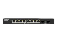 QNAP QSW-L2110-2S8T - Switch - Administrerad - 8 x 2.5GBase-T + 2 x combo 10 Gigabit SFP+/RJ-45 - skrivbordsmodell QSW-L2110-2S8T