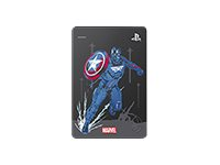 Seagate Game Drive for PS4 STGD2000206 - Marvel Avengers Limited Edition - Cap - hårddisk - 2 TB - extern (portabel) - USB 3.0 - grå-metallic - för Sony PlayStation 4 STGD2000206