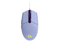 Logitech Gaming Mouse G203 LIGHTSYNC - Mus - optisk - 6 knappar - kabelansluten - USB - lila - för Komplett Epic Gaming PC a125 910-005853