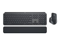 Logitech MX Keys Combo for Business - Sats med tangentbord och mus - bakgrundsbelyst - trådlös - Bluetooth LE - QWERTY - hela norden - grafit 920-010931