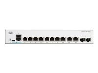 Cisco Catalyst 1300-8T-E-2G - Switch - L3 - Administrerad - 8 x 10/100/1000Base-T + 2 x combo Gigabit SFP/RJ-45 - rackmonterbar C1300-8T-E-2G