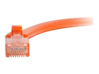 C2G Cat5e Booted Unshielded (UTP) Network Patch Cable - Patch-kabel - RJ-45 (hane) till RJ-45 (hane) - 3 m - UTP - CAT 5e - formpressad, hakfri, tvinnad - orange 83606